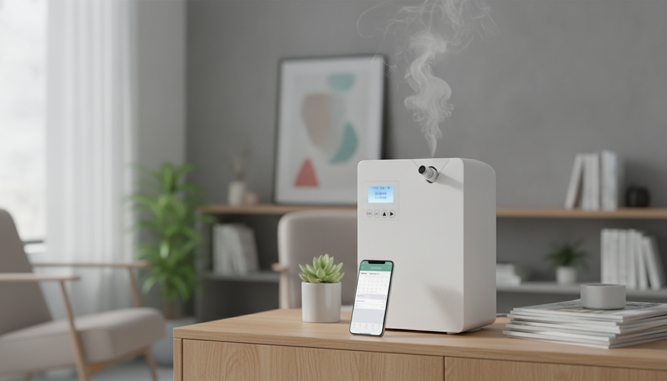 Smart WiFi Aroma Diffuser: Scheduling for Home & Business